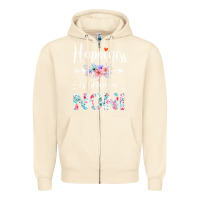 Sandshell happiness is being a noni ever women floral decor Zipper Hoodie - linhVisuals