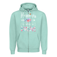 Seafoam happiness is being a noni ever women floral decor Zipper Hoodie - linhVisuals