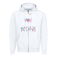 White happiness is being a noni ever women floral decor Zipper Hoodie - linhVisuals