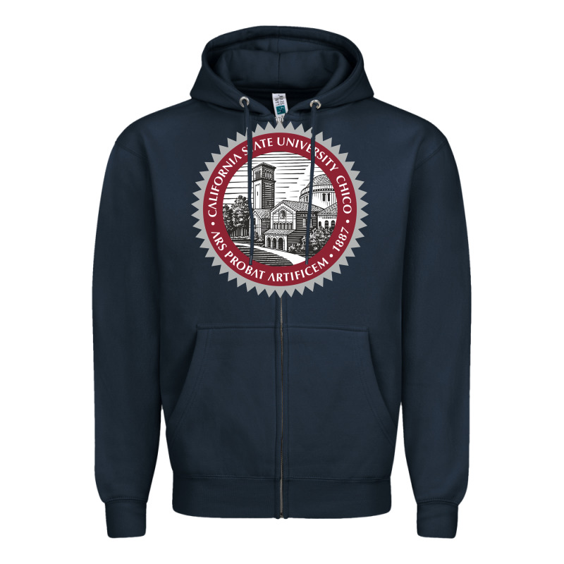 Csu Chico Seal Zipper Hoodie by linhVisuals | Teevron