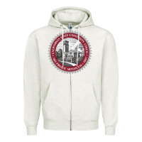 Oatmeal Heather csu chico seal Zipper Hoodie - linhVisuals