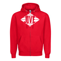 Red jive records Zipper Hoodie - linhVisuals