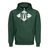 Sports Green jive records Zipper Hoodie - linhVisuals