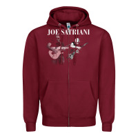 Burgundy joe satriani guitar Zipper Hoodie - linhVisuals