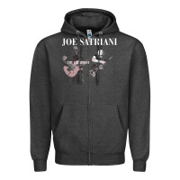Charcoal Heather joe satriani guitar Zipper Hoodie - linhVisuals