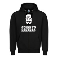 Black johnny's bananas Zipper Hoodie - linhVisuals