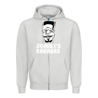 Dove Grey johnny's bananas Zipper Hoodie - linhVisuals