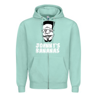 Seafoam johnny's bananas Zipper Hoodie - linhVisuals