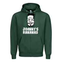 Sports Green johnny's bananas Zipper Hoodie - linhVisuals