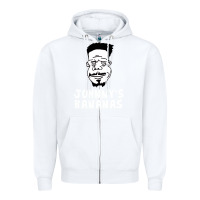 White johnny's bananas Zipper Hoodie - linhVisuals