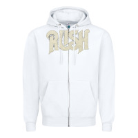 White Rush Classic Zipper Hoodie - linhVisuals