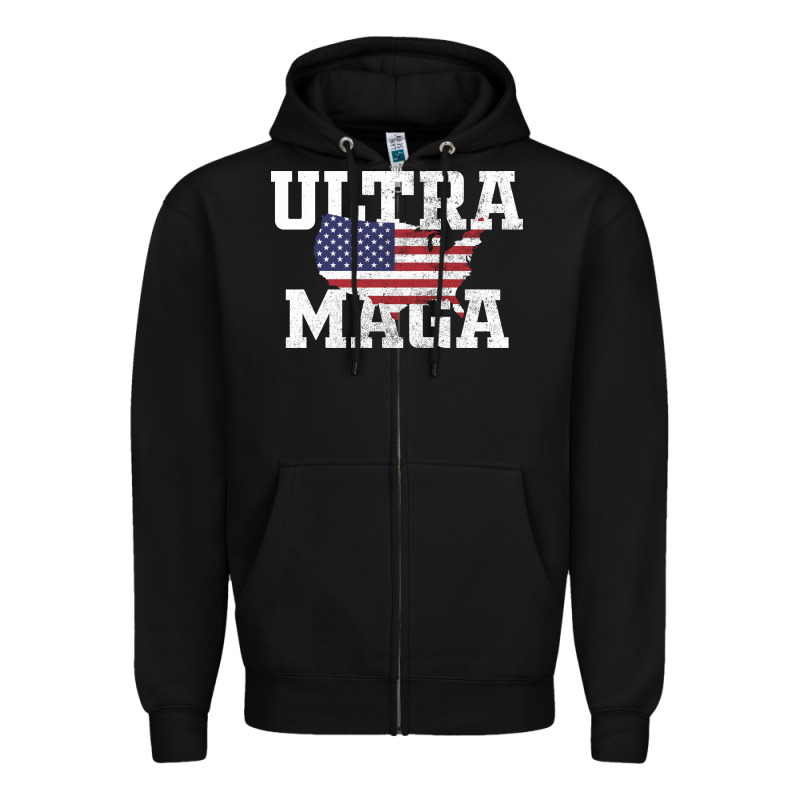 Ultra Maga Zipper Hoodie by linhVisuals | Teevron