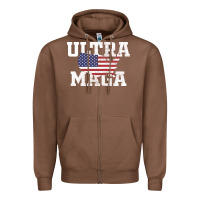 Chestnut ULTRA MAGA Zipper Hoodie - linhVisuals