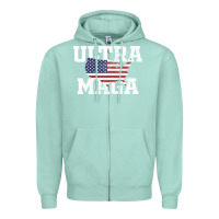 Seafoam ULTRA MAGA Zipper Hoodie - linhVisuals