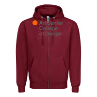 Burgundy artcenter, college design Zipper Hoodie - linhVisuals