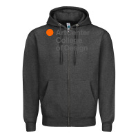 Charcoal Heather artcenter, college design Zipper Hoodie - linhVisuals