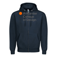 Navy artcenter, college design Zipper Hoodie - linhVisuals