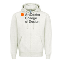 Oatmeal Heather artcenter, college design Zipper Hoodie - linhVisuals
