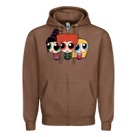 Chestnut power puff girls Zipper Hoodie - linhVisuals