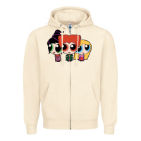 Sandshell power puff girls Zipper Hoodie - linhVisuals