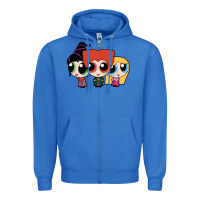 True Royal power puff girls Zipper Hoodie - linhVisuals