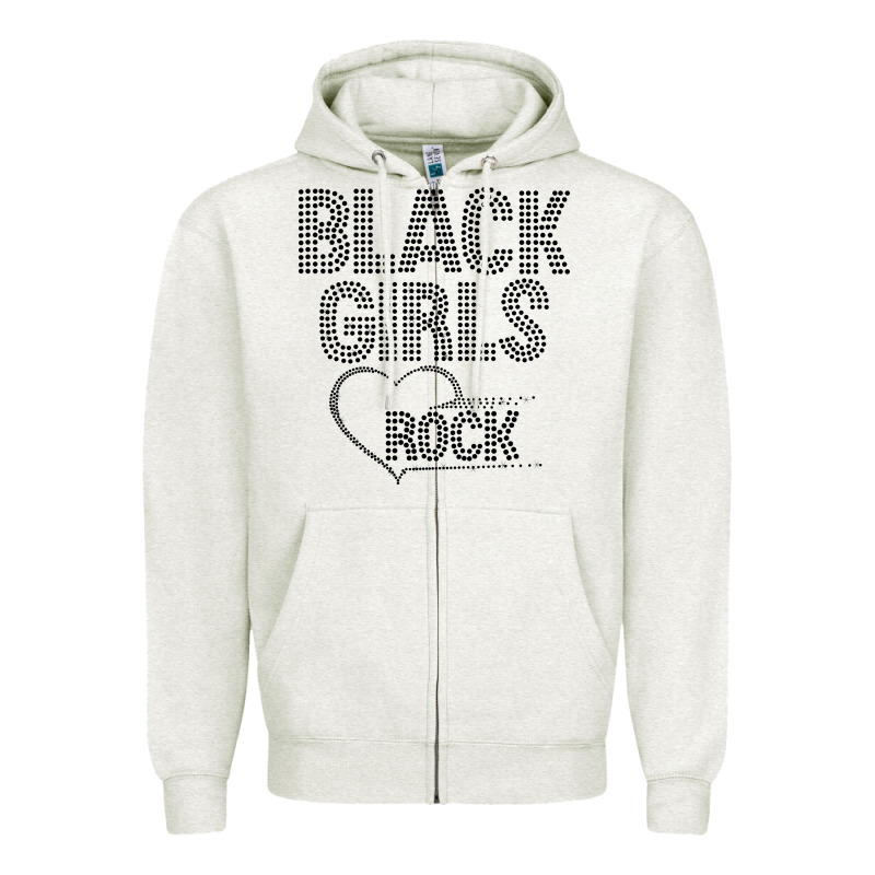 Black Girls Rock Zipper Hoodie by linhVisuals | Teevron