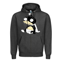 Charcoal Heather nibbler  futurama Zipper Hoodie - linhVisuals
