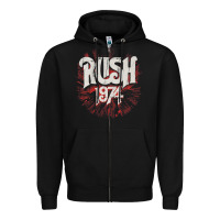 Black Rush 1974 Zipper Hoodie - linhVisuals