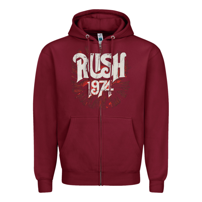Rush 1974 Zipper Hoodie by linhVisuals | Teevron