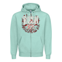 Seafoam Rush 1974 Zipper Hoodie - linhVisuals
