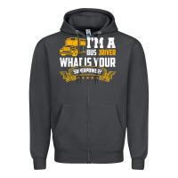 Smoke i'm a bus driver what is your superpower driving school bus t shirt Zipper Hoodie - linhVisuals