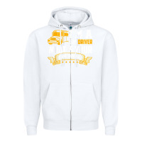 White i'm a bus driver what is your superpower driving school bus t shirt Zipper Hoodie - linhVisuals