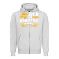 Dove Grey i'm a bus driver what is your superpower driving school bus t shirt Zipper Hoodie - linhVisuals