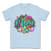 Dusty Blue Easter Mom  Happy Easter Day Classic Tee - CowGirlArtShop