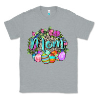 Heather Grey Easter Mom  Happy Easter Day Classic Tee - CowGirlArtShop