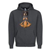 Smoke yoga fitness bluetick coonhound dog 363 bodybuilding Zipper Hoodie - linhVisuals