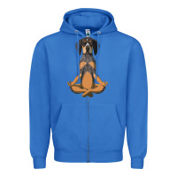 True Royal yoga fitness bluetick coonhound dog 363 bodybuilding Zipper Hoodie - linhVisuals