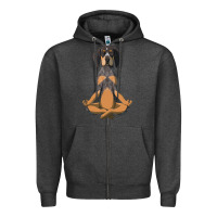Charcoal Heather yoga fitness bluetick coonhound dog 363 bodybuilding Zipper Hoodie - linhVisuals