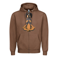 Chestnut yoga fitness bluetick coonhound dog 363 bodybuilding Zipper Hoodie - linhVisuals