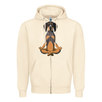 Sandshell yoga fitness bluetick coonhound dog 363 bodybuilding Zipper Hoodie - linhVisuals
