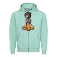 Seafoam yoga fitness bluetick coonhound dog 363 bodybuilding Zipper Hoodie - linhVisuals