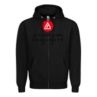 Black academy of art, college design Zipper Hoodie - linhVisuals