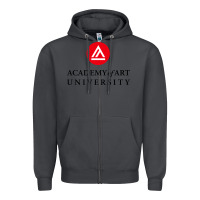 Smoke academy of art, college design Zipper Hoodie - linhVisuals