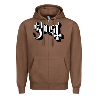 Chestnut ghost Zipper Hoodie - linhVisuals
