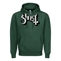 Sports Green ghost Zipper Hoodie - linhVisuals