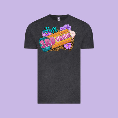 Hello 3rd Grade Vintage Tee Designed By Ranaportraitstore