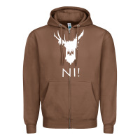 Chestnut knights who say ni Zipper Hoodie - linhVisuals