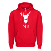 Red knights who say ni Zipper Hoodie - linhVisuals