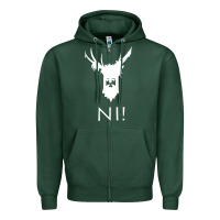 Sports Green knights who say ni Zipper Hoodie - linhVisuals