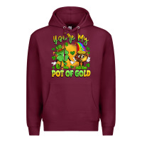 Burgundy you're my pot of gold Premium Hoodie - Artiststas